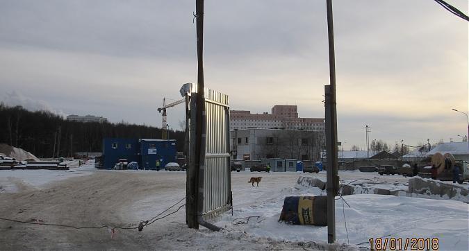 ЖК Лесопарковая - строительная площадка, вид со стороны метро Лесопарковая, фото 3 Квартирный контроль