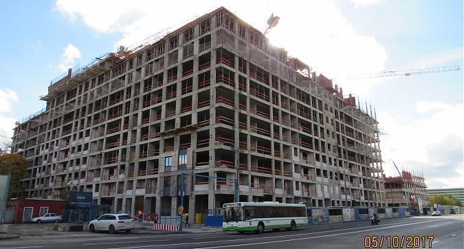 ЖК Искра Парк - монолитные работы, вид с улицы Маршала Шапошникова, фото 1 Квартирный контроль