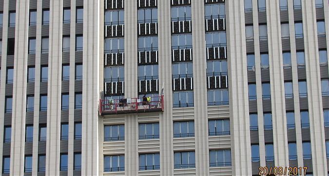 ЖК The MID, облицовочные работы - вид с Ленинского проспекта, фото 7 Квартирный контроль