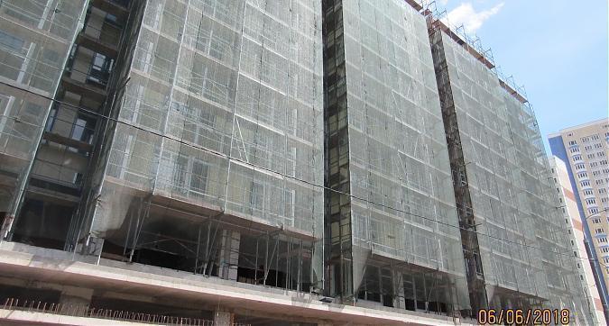 ЖК Янтарь-Apartments (Комплекс апартаментов Янтарь-Apartments), фасадные работы - вид с Левобережной улицы, фото 6 Квартирный контроль