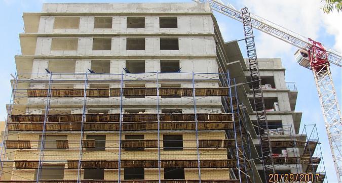 ЖК О7, фасадные работы - вид на строительство 6-й секции с Озерной улицы, фото 5 Квартирный контроль