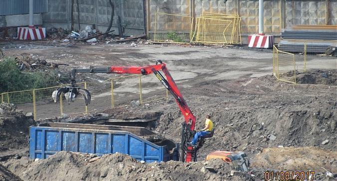 ЖК Серебряный фонтан, подготовка территории к строительным работам - вид с Новоалексеевской улицы Квартирный контроль