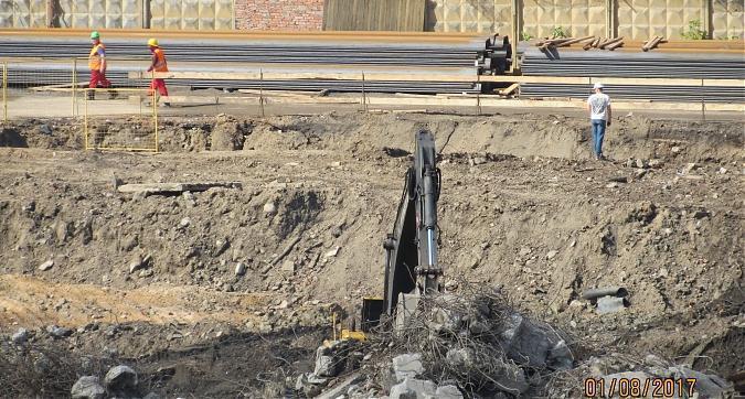 ЖК Серебряный фонтан, подготовка территории к строительным работам - вид с Новоалексеевской улицы Квартирный контроль