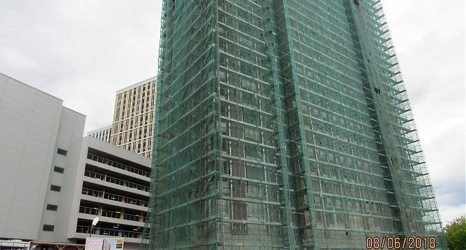 ЖК Водный 3 (МФК Водный), корпус Гамбург - фасадные работы, вид с Головинского шоссе, фото 7 Квартирный контроль