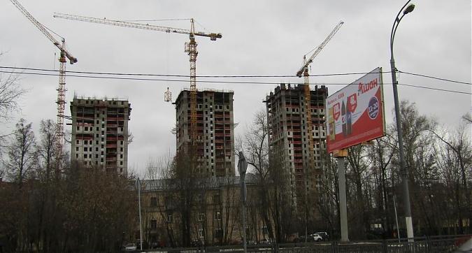 ЖК Тетрис - вид на строящийся жилой комплекс со стороны Волоколамского шоссе Квартирный контроль