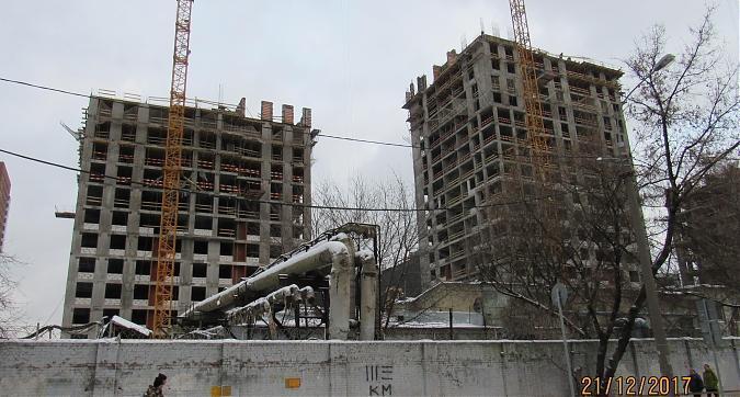 ЖК SREDA (СРЕДА), корпуса Б3 и Б2 - монолитные работы, вид с 1-го Карачаровского проезда, фото 4 Квартирный контроль