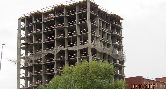 ЖК Барбарис (Комплекс апартаментов Барбарис), корпус 1 - монолитные работы, вид с Бибиревской улицы, фото 1 Квартирный контроль