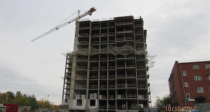 ЖК Барбарис (Комплекс апартаментов Барбарис), корпус 1 - монолитные работы, вид с Бибиревской улицы, фото 2 Квартирный контроль