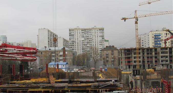 ЖК Династия, монолитные работы - вид с Хорошевского шоссе на строительство 1-го дома, фото 3 Квартирный контроль