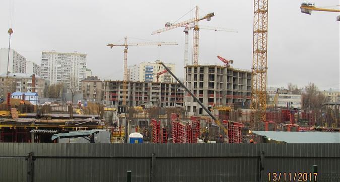 ЖК Династия, монолитные работы - вид с Хорошевского шоссе на строительство 1-го дома, фото 6 Квартирный контроль