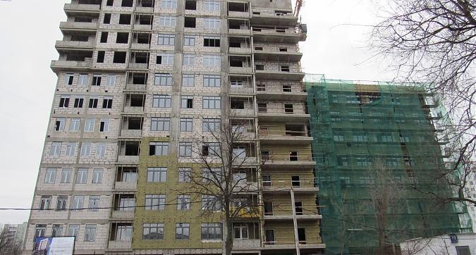 ЖК Счастье в Лианозово (Дом на Абрамцевской), фасадные работы, вид с улицы Абрамцевской, фото - 1 Квартирный контроль