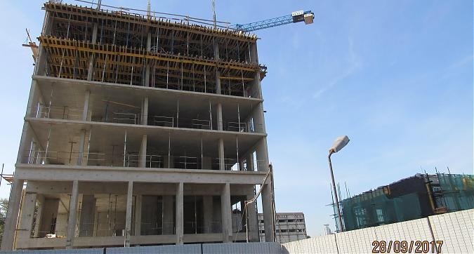 ЖК Резиденции архитекторов - вид с Рубцовской набережной на строительство 12-го корпуса, фото 3 Квартирный контроль
