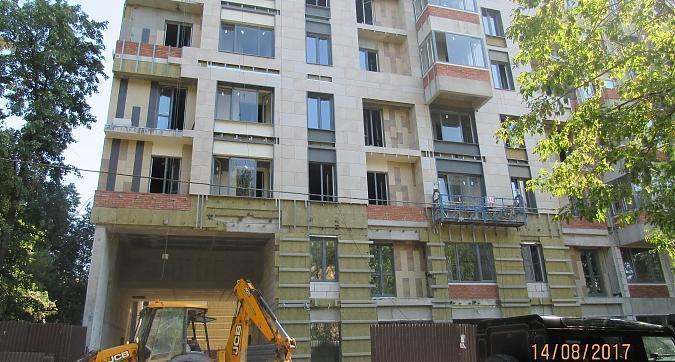 ЖК Гришина,16 (Level Кутузовский), корпус Б- фасадные работы, вид с улицы Гришина, фото 2 Квартирный контроль