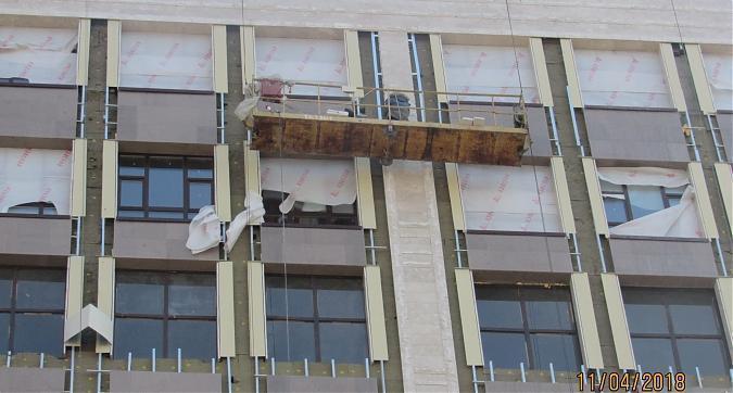 ЖК Резиденции Замоскворечье, фасадные работы - вид с Большого Строченовского переулка, фото 6 Квартирный контроль