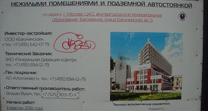 ЖК Tatlin Apartments (Татлин Апартментс), паспорт объекта, вид с ул. Бакунинская, фото - 6 Квартирный контроль