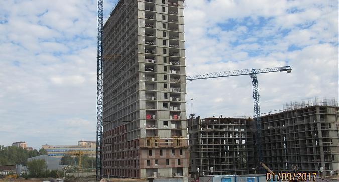 ЖК Аннино Парк, 3-й корпус, облицовочные работы - вид со стороны Варшавского шоссе, фото 1 Квартирный контроль