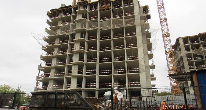 ЖК Барбарис (Комплекс апартаментов Барбарис), корпус 2 -  монолитные работы, вид с Бибиревской улицы, фото 2 Квартирный контроль