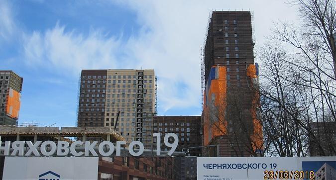 ЖК Черняховского 19, 1-ый корпус, отделочные работы - вид с улицы Черняховского, фото 1 Квартирный контроль