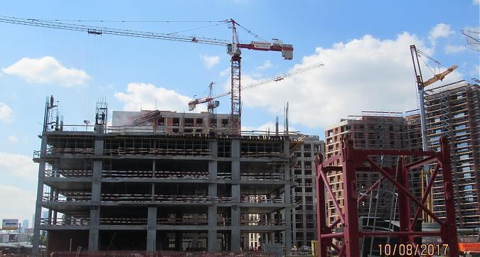 МФК ВТБ Арена Парк, Корпус 7 - монолитные работы на уровне 6-го этажа, вид с улицы Новая Башиловка  Квартирный контроль