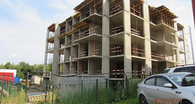 ЖК Барбарис (Комплекс апартаментов Барбарис) - корпус 1, монолитные работы на уровне 4 этажа, вид с Бибиревской улицы Квартирный контроль