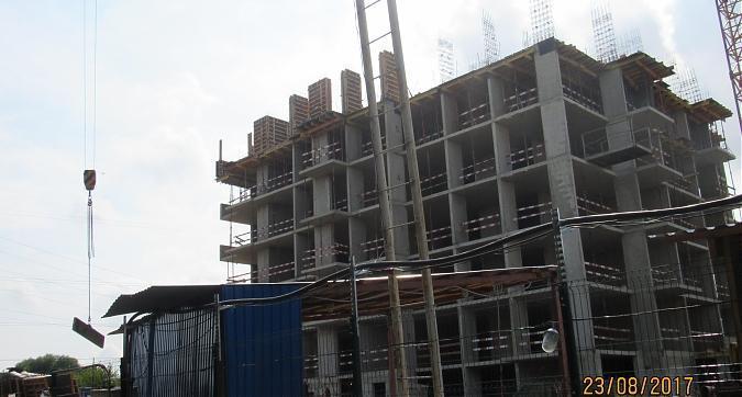ЖК Барбарис (Комплекс апартаментов Барбарис) - корпус 2, монолитные работы на уровне 5 этажа, вид с Бибиревской улицы, фото 2 Квартирный контроль