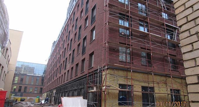 ЖК Большевик (Комплекс апартаментов Большевик), корпус 28 - фасадные работы, вид со стороны Скаковой улицы, фото 2 Квартирный контроль
