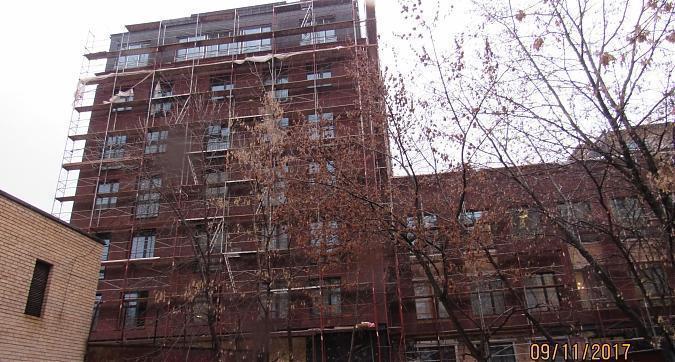 ЖК Большевик (Комплекс апартаментов Большевик), корпус 28 - фасадные работы, вид со стороны Скаковой улицы, фото 3 Квартирный контроль