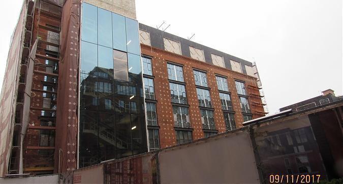 ЖК Большевик (Комплекс апартаментов Большевик), корпус 9 - фасадные работы, вид со стороны Скаковой улицы Квартирный контроль