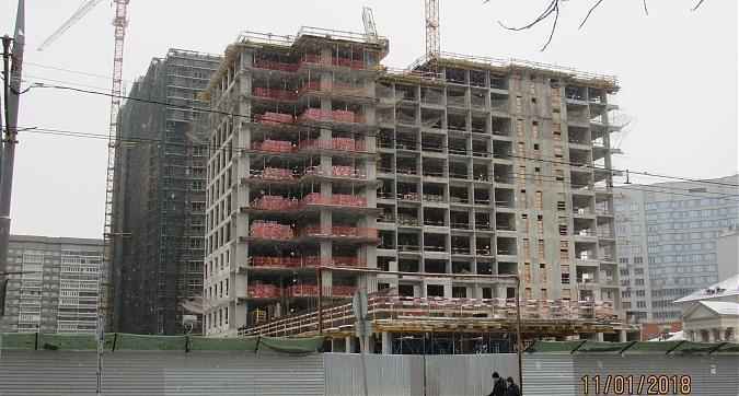 ЖК Царская площадь, Петровский корпус - монолитные работы, вид со двора, фото 2 Квартирный контроль