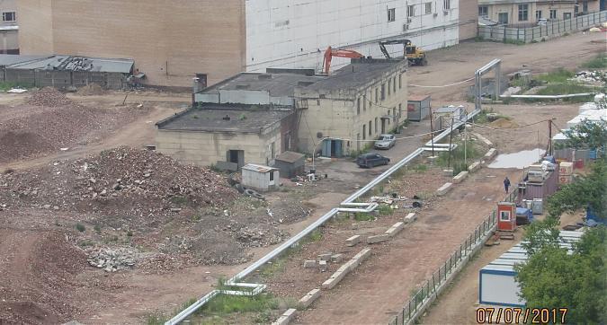 ЖК Лефортово Парк, подготовка территории к строительным работам - вид с Красноказарменной улицы Квартирный контроль