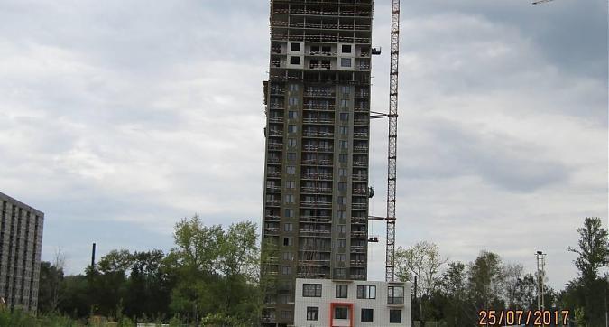 ЖК Одинцово - 1 - вид на строящийся корпус 15 со стороны Минского шоссе Квартирный контроль