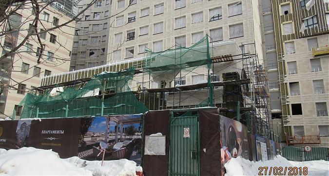 ЖК Резиденции Замоскворечье, фасадные работы - вид с Большого Строченовского переулка, фото 3 Квартирный контроль