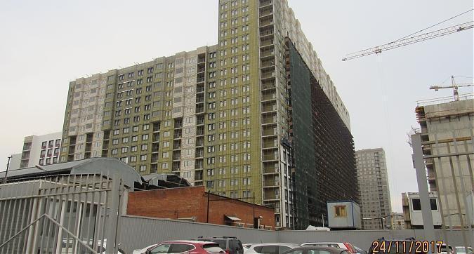 ЖК Город, фасадные работы - вид с улицы 800-летия Москвы на 3-й корпус, фото 2 Квартирный контроль