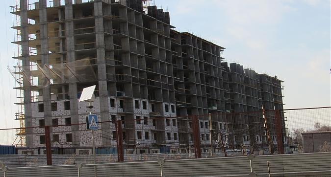 ЖК Лукино-Варино, корпус 9 - монолитные работы, вид с улицы Строителей, фото 2 Квартирный контроль