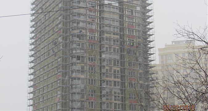 ЖК Мосфильмовский, 13-й корпус - фасадные работы, вид с Мосфильмовской улицы, фото 2 Квартирный контроль