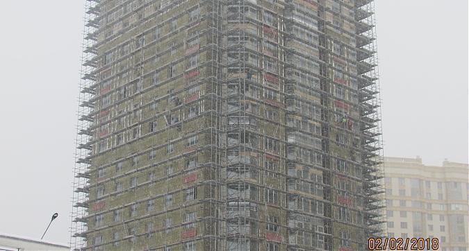 ЖК Мосфильмовский, 13-й корпус - фасадные работы, вид с Мосфильмовской улицы, фото 5 Квартирный контроль