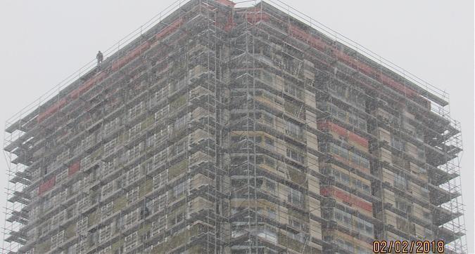 ЖК Мосфильмовский, 13-й корпус - фасадные работы, вид с Мосфильмовской улицы, фото 6 Квартирный контроль