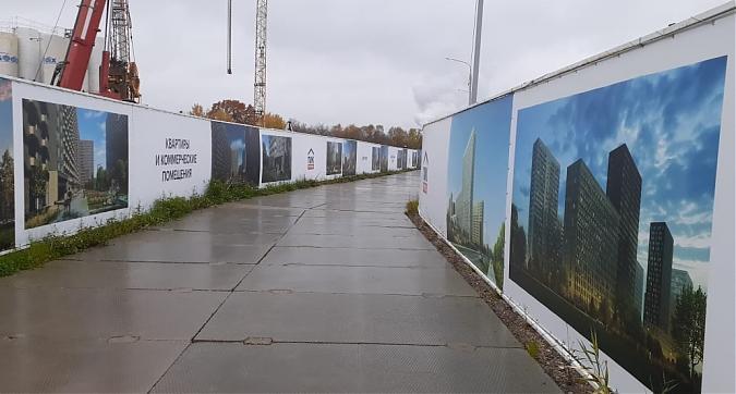 ЖК Мякинино парк, строительная площадка, вид со стороны Новорижского шоссе, фото - 3 Квартирный контроль