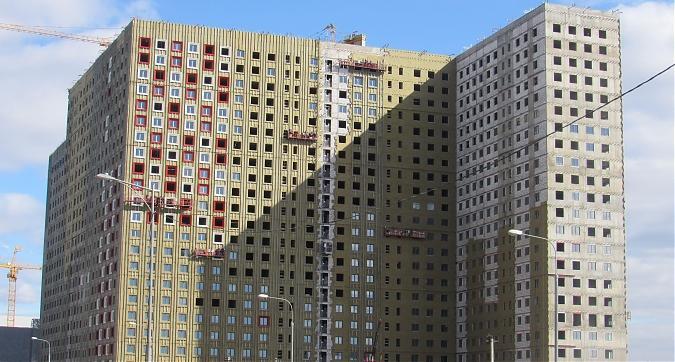 ЖК Городские истории, корп. 1, фасадные работы, вид с ул. Анны Ахматовой, фото - 1 Квартирный контроль