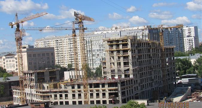 ЖК Серебряный фонтан, монолитные работы - вид с Новоалексеевской улицы, фото 6 Квартирный контроль