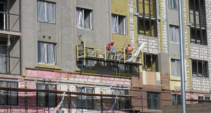 ЖК Люблинский (Дом у сквера) - фасадные работы, вид с проспекта 40 лет Октября, фото 2 Квартирный контроль