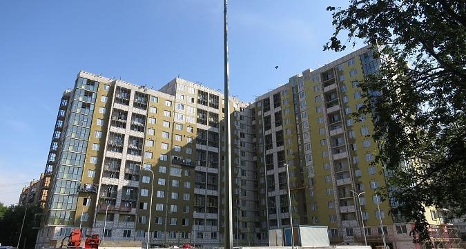 ЖК Люблинский (Дом у сквера) - фасадные работы, вид с проспекта 40 лет Октября, фото 6 Квартирный контроль