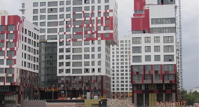 ЖК Ривер парк, 5-й корпус, фасадные работы - вид с Нагатинского затона, фото 4 Квартирный контроль