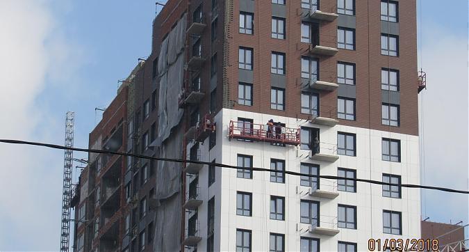 ЖК Петр 1 - фасадные работы, вид с проезда Завода Серп и Молот, фото 4 Квартирный контроль