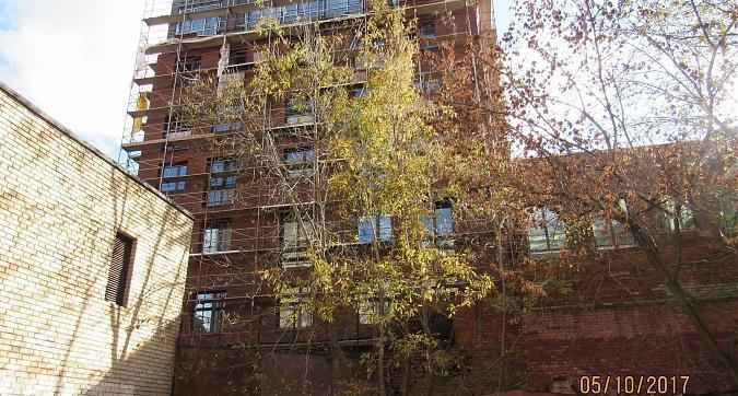 ЖК Большевик (Комплекс апартаментов Большевик), корпус 28 - фасадные работы, вид со стороны Скаковой улицы, фото 4 Квартирный контроль