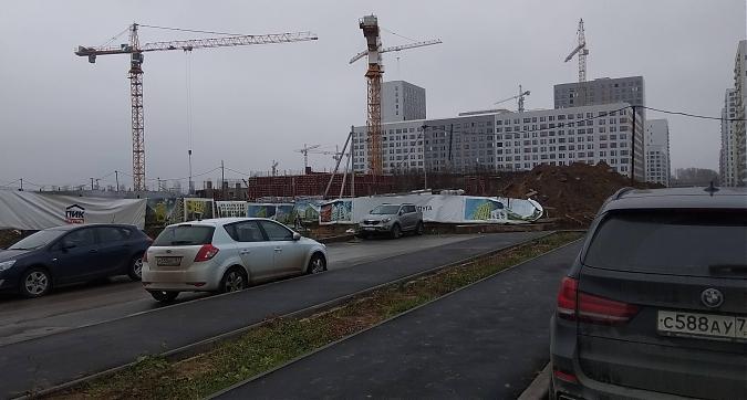 ЖК Бунинские Луга, строительная площадка, вид с улицы А. Монаховой, фото - 1 Квартирный контроль