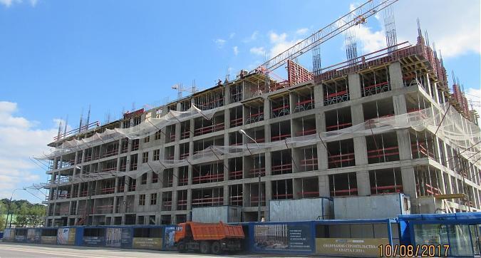 ЖК Искра Парк - монолитные работы на уровне 7-го этажа, вид с улицы Маршала Шапошникова, фото 2 Квартирный контроль