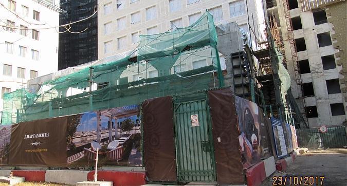 ЖК Резиденции Замоскворечье, облицовочные работы - вид с Большого Строченовского переулка, фото 2 Квартирный контроль