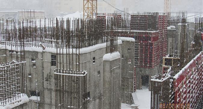 ЖК Серебряный парк (Паршина, 10) - монолитные работы, вид с улицы Паршина, фото 7 Квартирный контроль