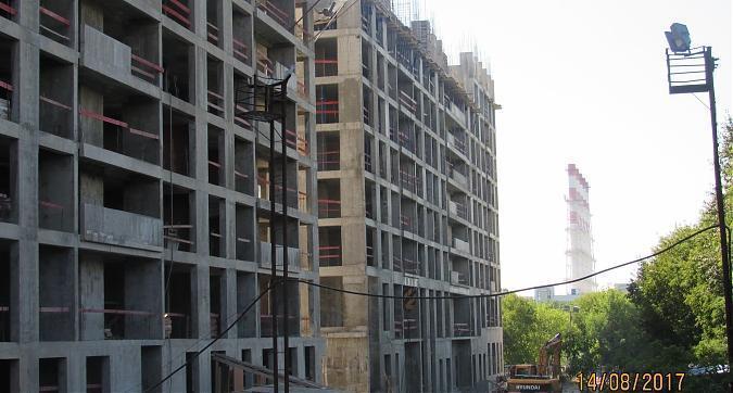 ЖК Петра Алексеева, 12А, корпус 3 -  монолитные работы на уровне 9 этажа, вид с Рябиновой улицы Квартирный контроль